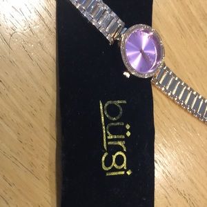 NWT Burgi Women's Swiss Quartz Diamond Watch